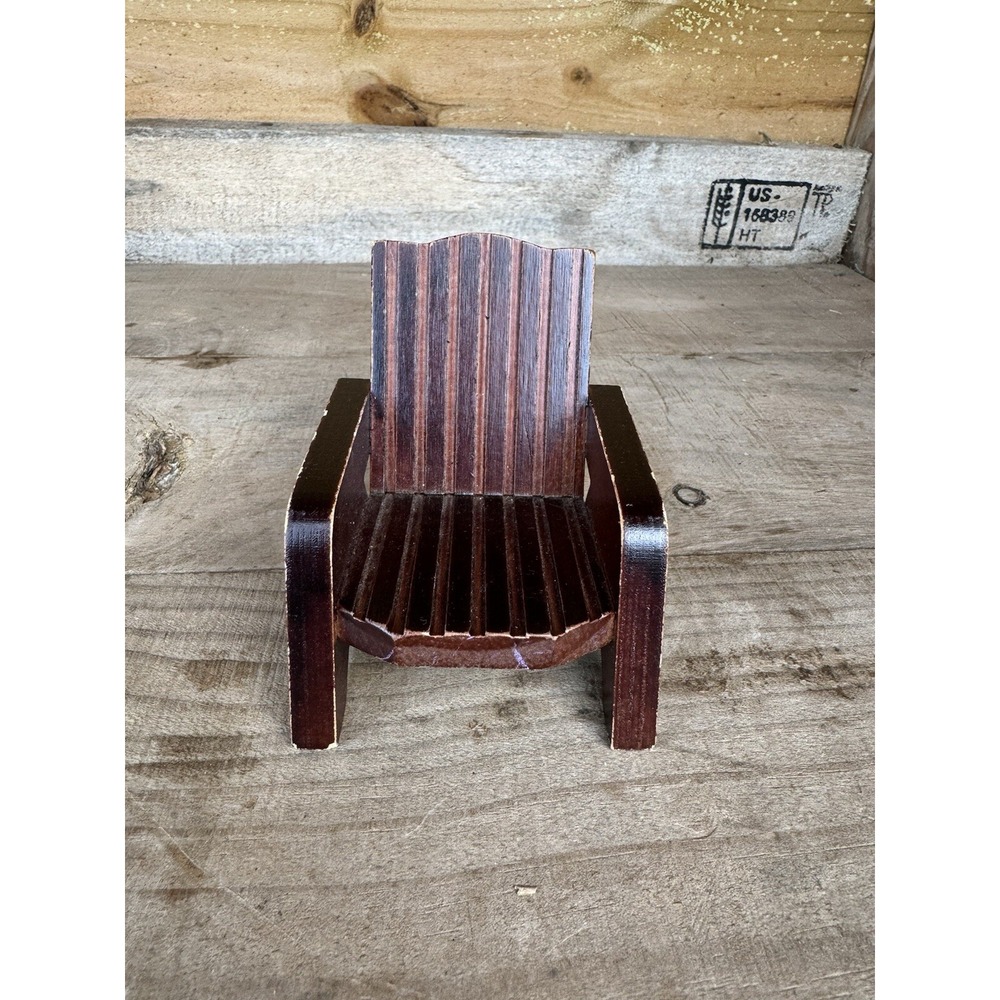 Wooden doll house furniture deck chair/Living Room Chair Wooden Doll House